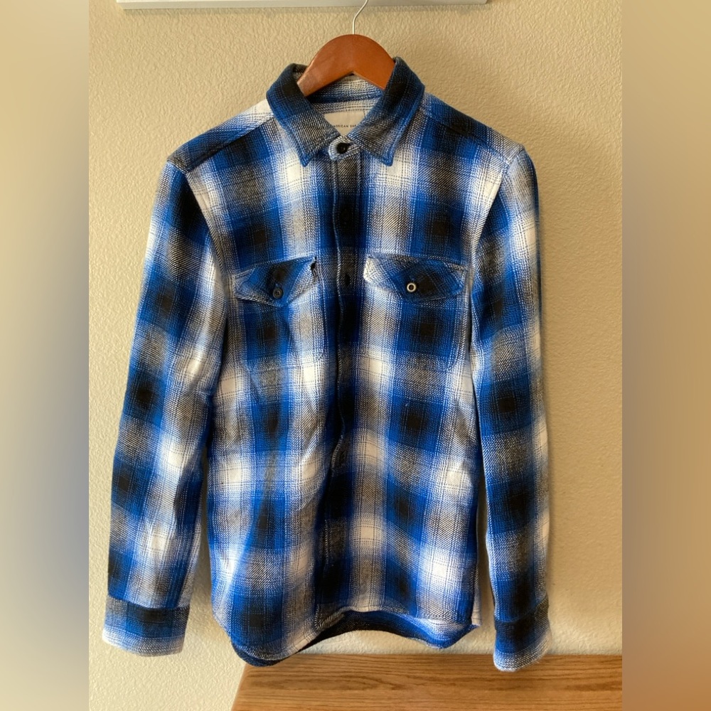 American Eagle Outfitters Men’s Heavyweight Plaid Flannel